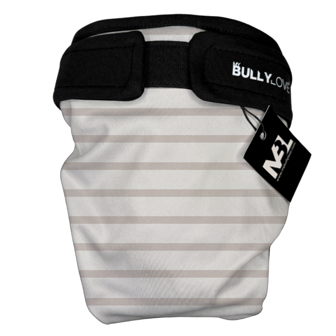 Läufigkeitshöschen für Französische Bulldoggen in Stripes von MyBullyLove