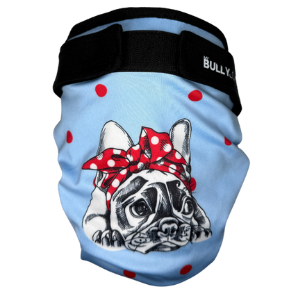 Läufigkeitshöschen für Französische Bulldoggen in Blue von MyBullyLove