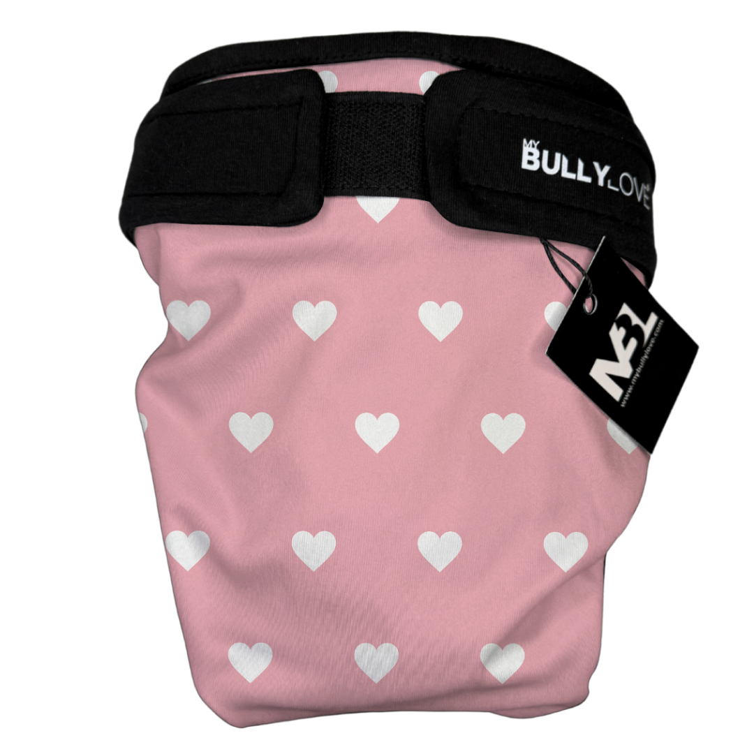 Läufigkeitshöschen für Französische Bulldoggen in Hearts von MyBullyLove